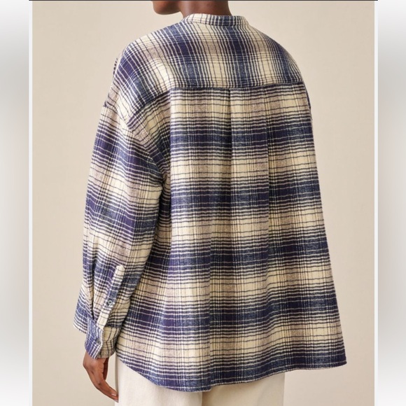Bellerose Gorky check shirt 100% cotton size 1 L/XL NWT - Picture 7 of 8